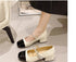 Square Toe Mary Jane Shoes Pumps Pearl